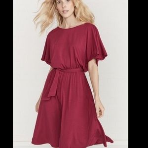 Amour Vert Vivian mulberry midi dress
